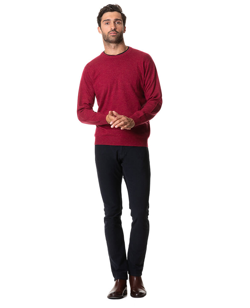 Queenstown Sweater, RASPBERRY, Off Front