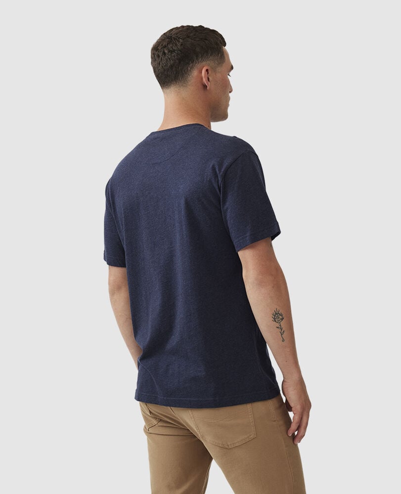 T-shirt droit The Gunn, MARINE, Back