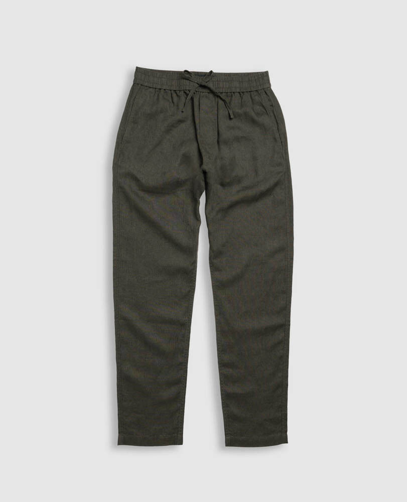 Linen Resort Pant, BAYLEAF, Flat Lay
