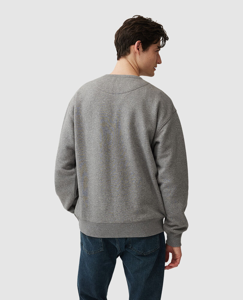 Sweatshirt mit Gunn-Logo, SCHIEFER, Back