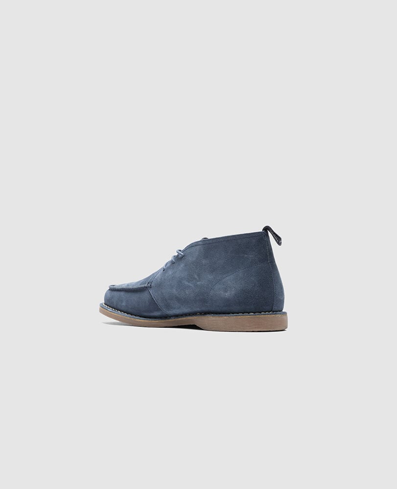 Samson Desert Boot, DENIM, Flat Lay
