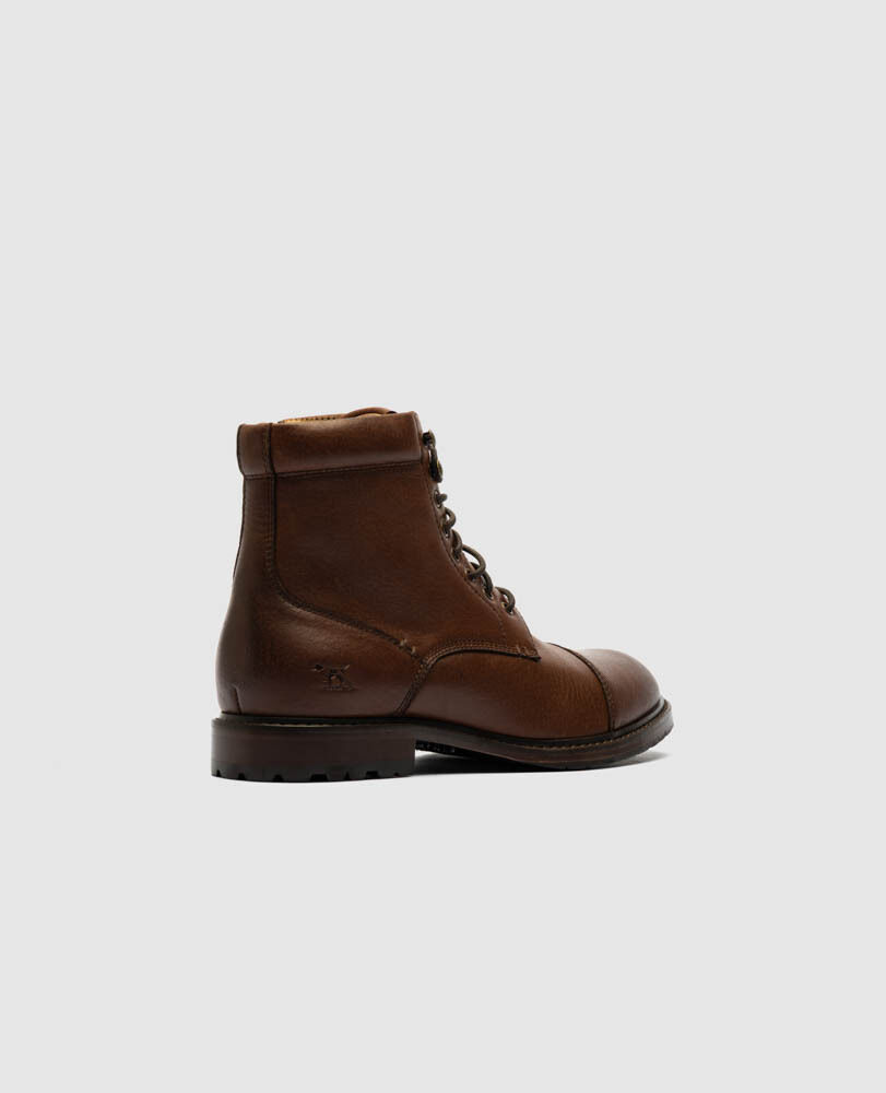Glenorchy 1946 Military Boot, COGNAC, Back