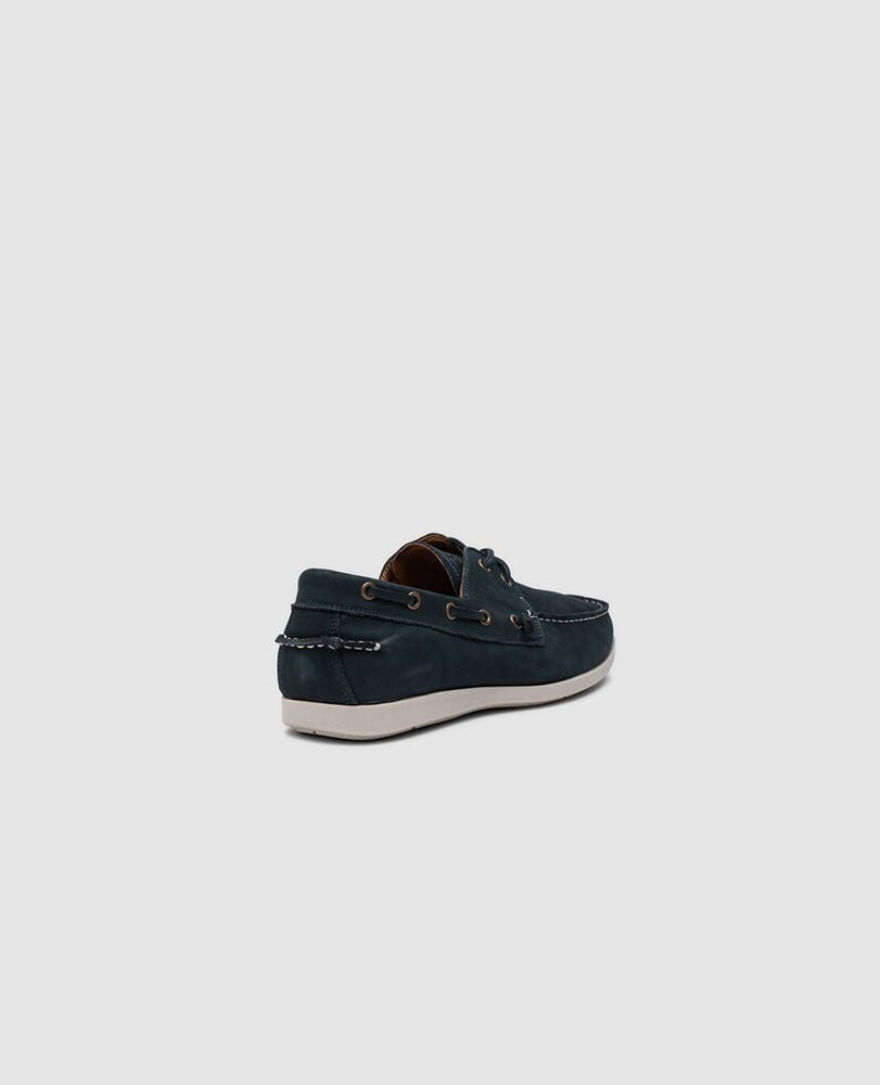 Gordons Bay Boat Shoe, INDIGO, Back
