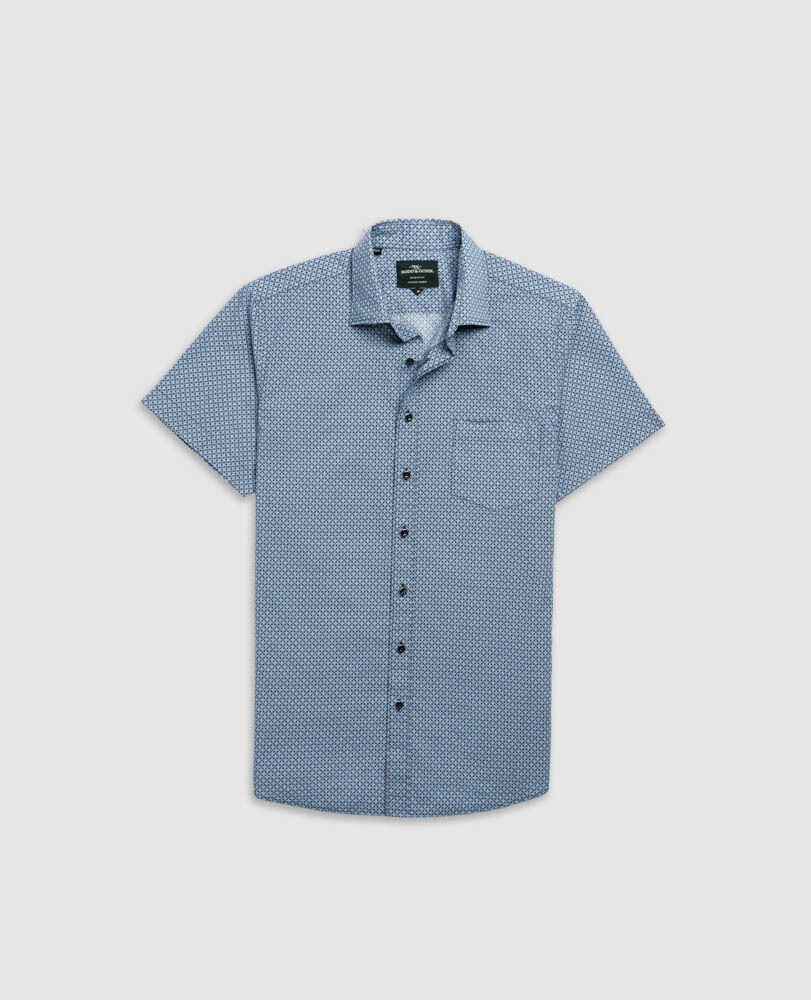 Chartwell Sports Fit Shirt, NAVY, Flat Lay