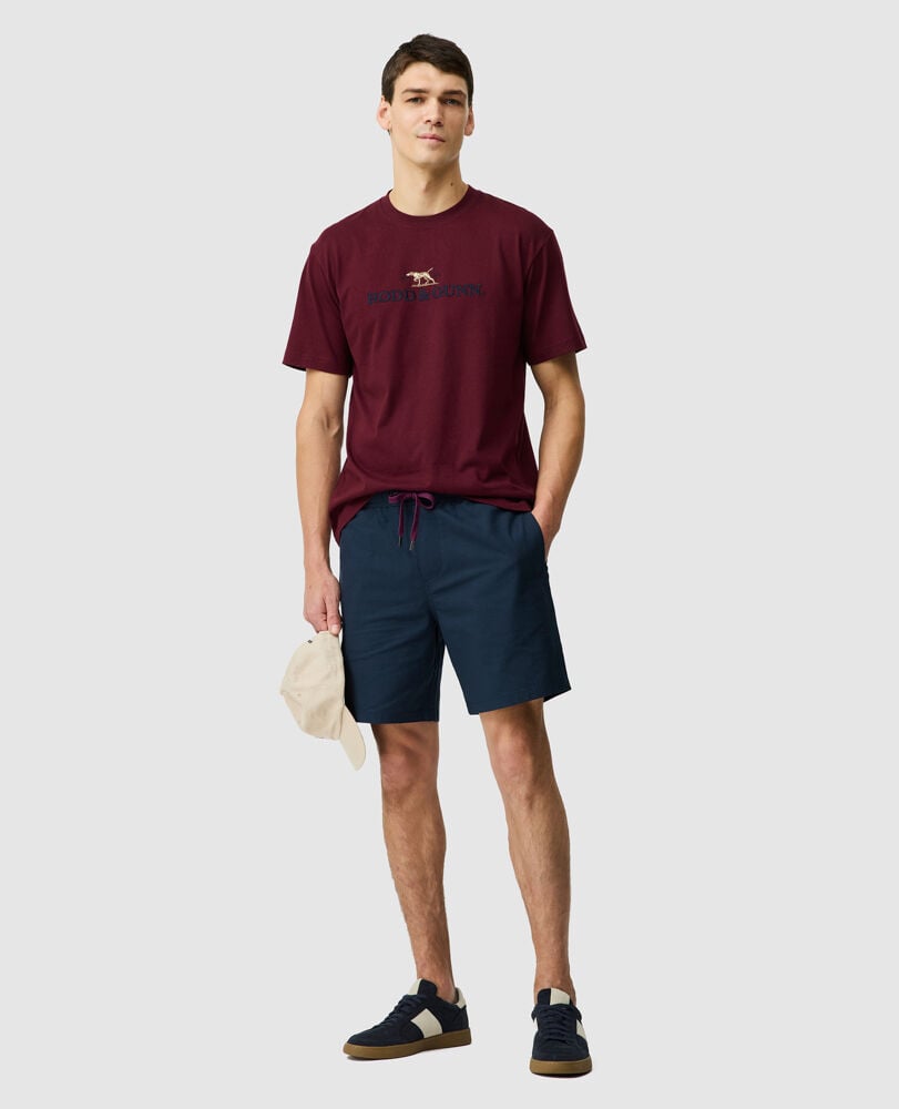 Gunn 7" Resort Short, NAVY, Off Front