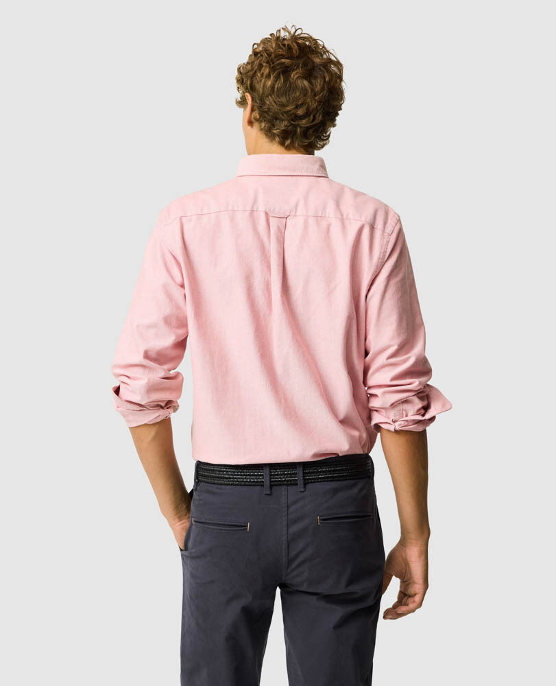 Oxford Sports Fit Shirt, WILD ROSE, Back