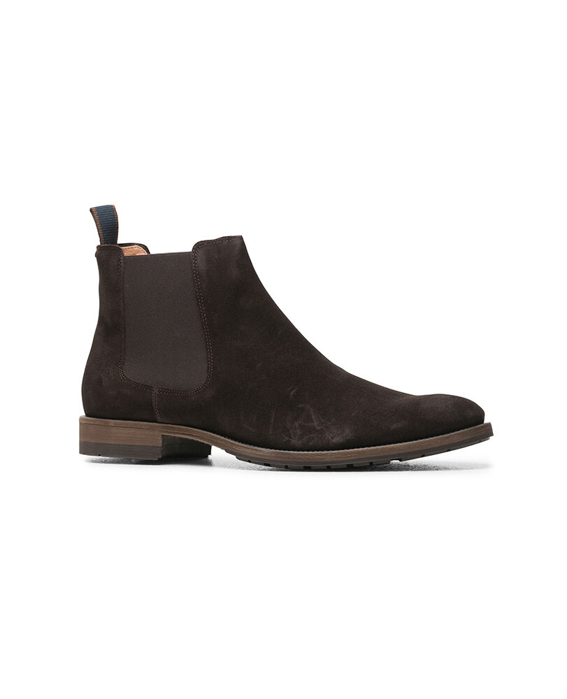 Murphys Road Chelsea Boot, DARK CHOCOLATE, Off Front