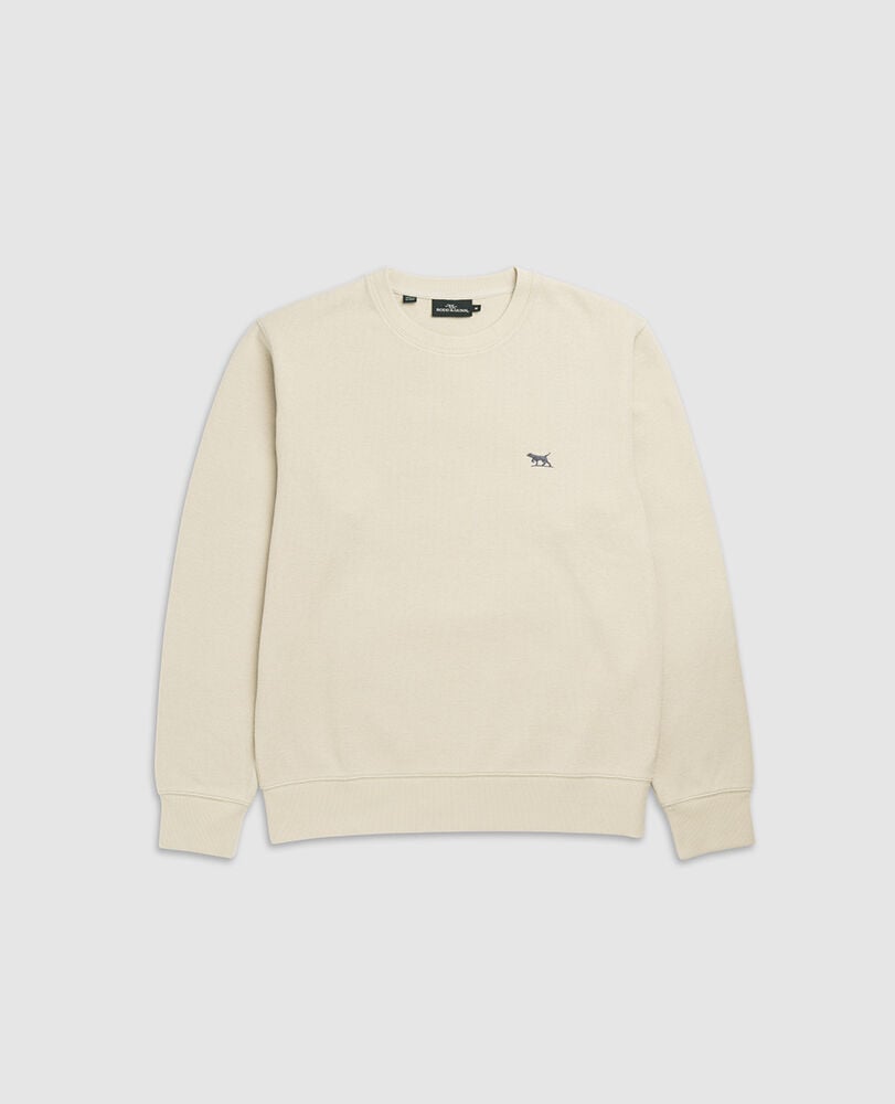 Gunn Crew Neck Sweat, BONE, Flat Lay