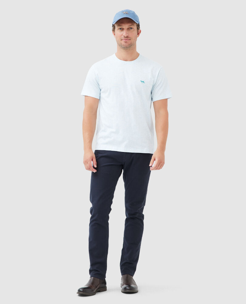 T-shirt droit The Gunn, BRUME, Off Front