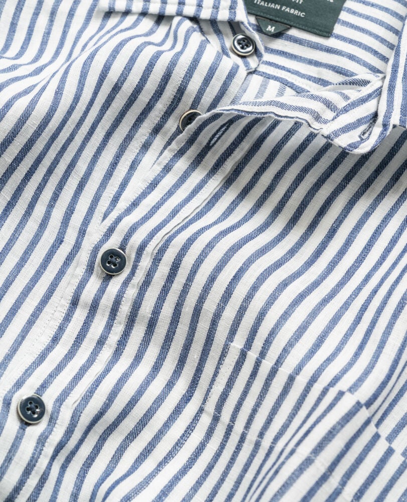 Port Charles Sports Fit Shirt, DEEP OCEAN, Detail 2