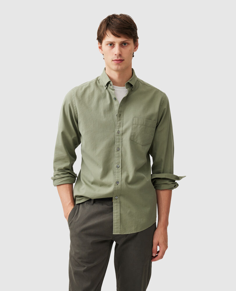 Featherston Sports Fit Shirt, HEMLOCK, Front