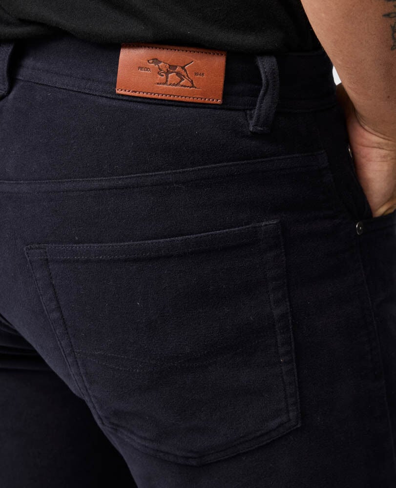 Barters Relaxed Fit Jean, NAVY, Detail 3