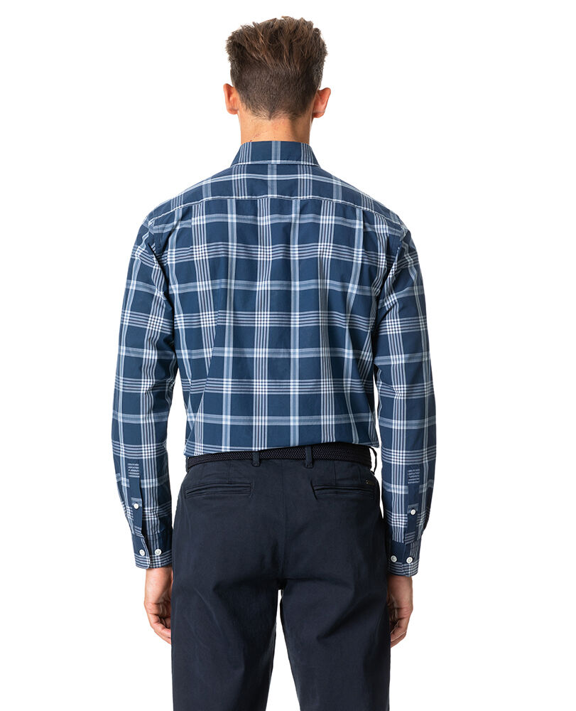 Allaman Sports Fit Shirt, MIDNIGHT, Flat Lay