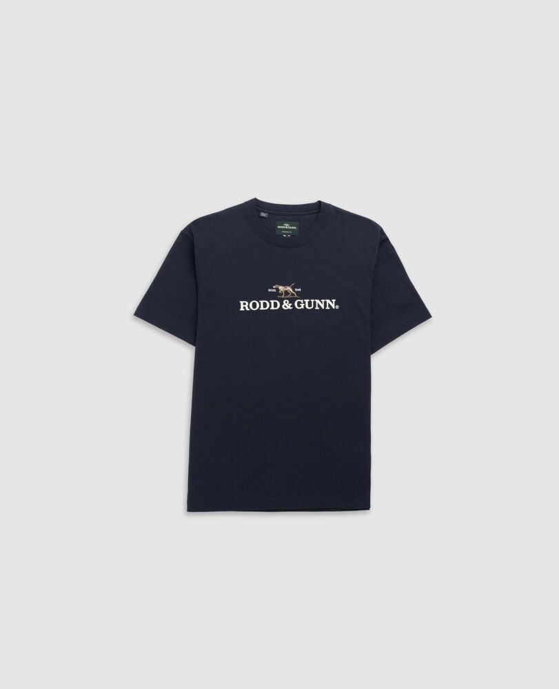 The Peaks Logo Original Fit Tee, MIDNIGHT, Flat Lay