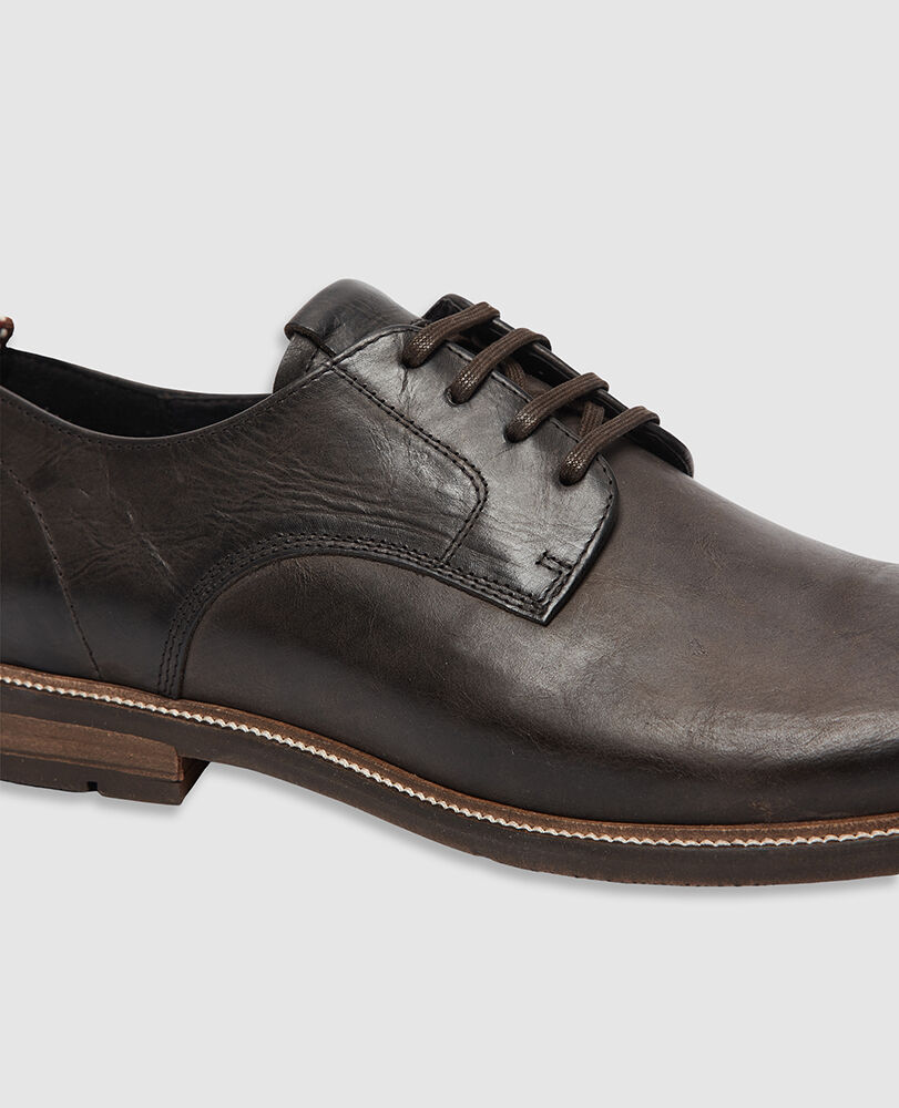 Derbies Portland, MARRON FONC&Eacute;, Detail 2