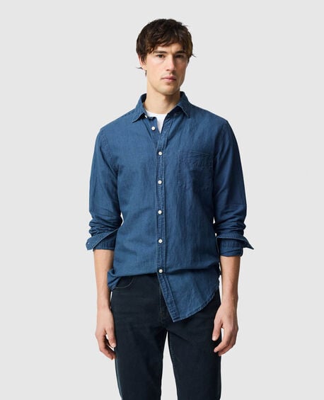 Chemise coupe sportive Clifton, BLEU NUIT