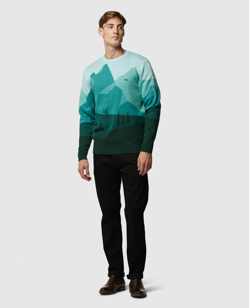 Horsley Down Knit · Landscape Green XL, LANDSCAPE GREEN, Off Front