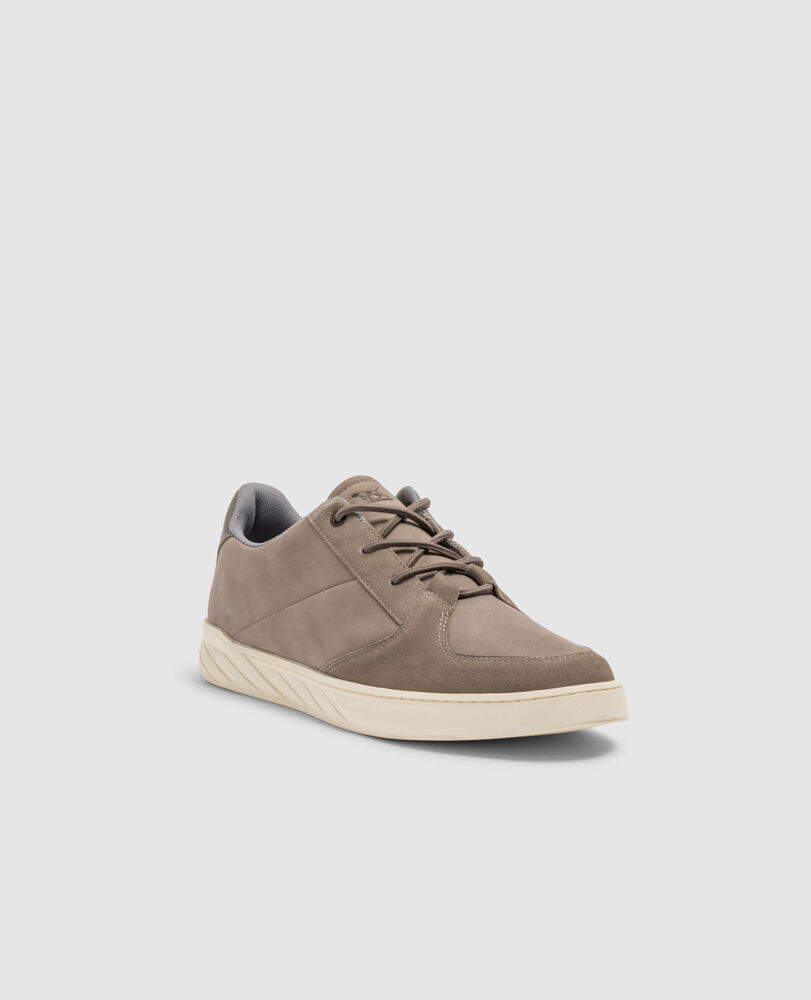 Gunn Lace Up Sneaker, STONE, Off Front