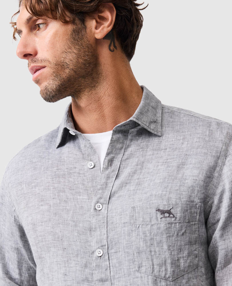 Coromandel 2 Sports Fit Shirt, SMOKE, Detail 3