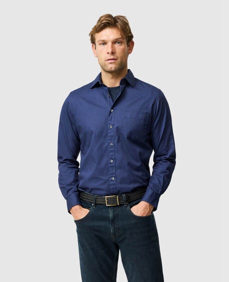 Mavis Lake Sports Fit Shirt, MIDNIGHT