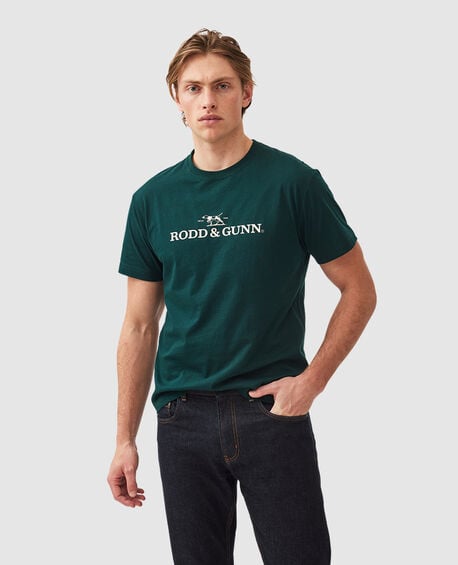Logo T-Shirt , BOTTLE GREEN
