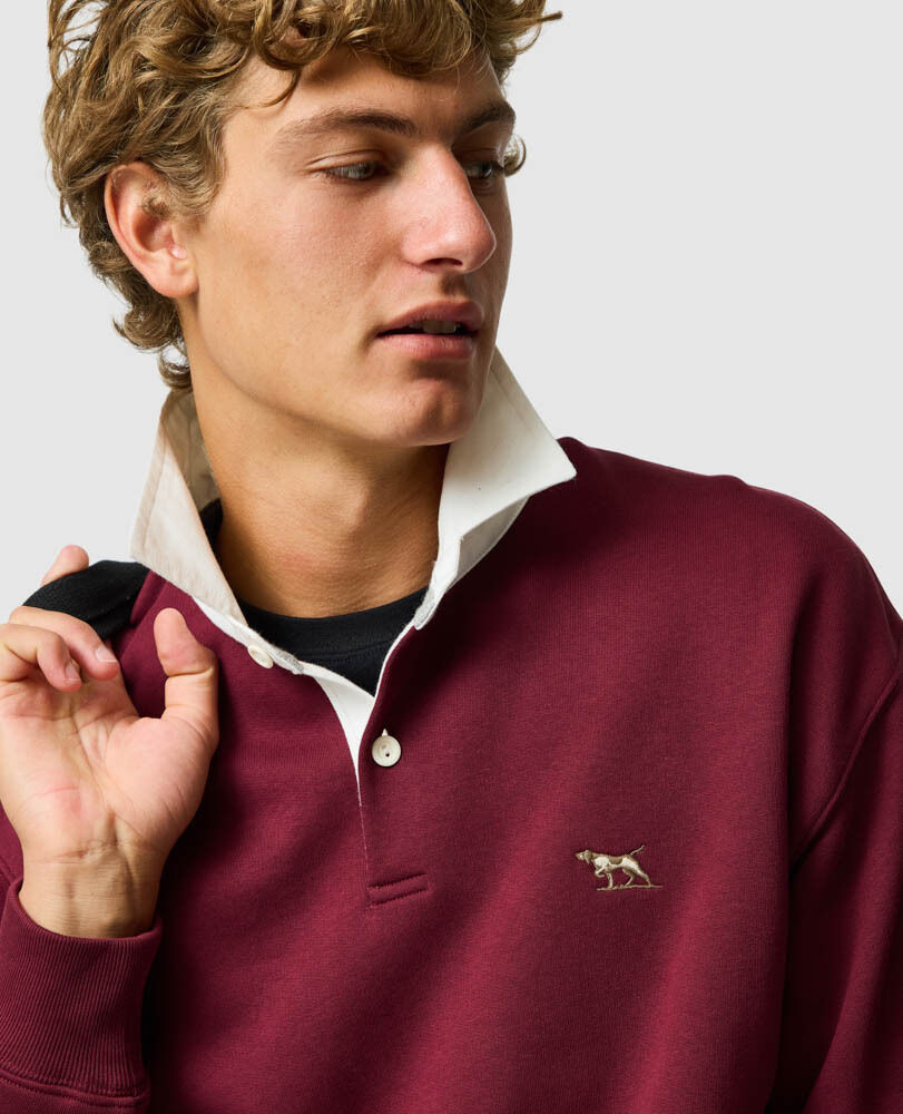 Otago Sweat, OXBLOOD, Detail 3