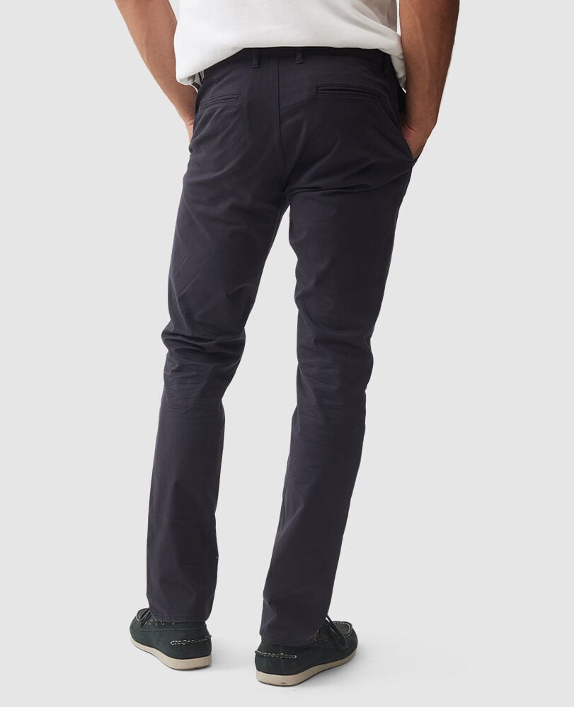 Gunn Slim Fit Chino, MIDNIGHT, Back