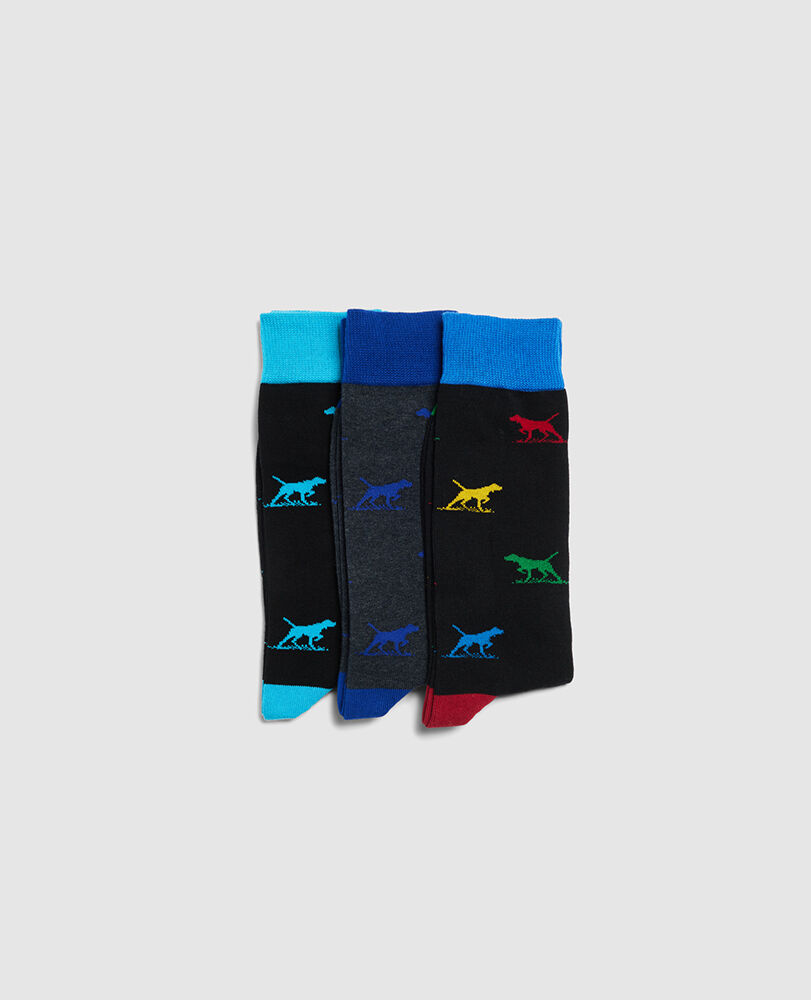 Dogs-A-Plenty Three Pack Socks, , Front