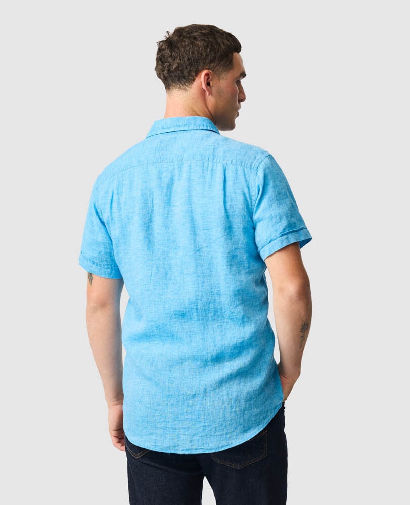 Palm Beach Sports Fit Shirt, COBALT, Back