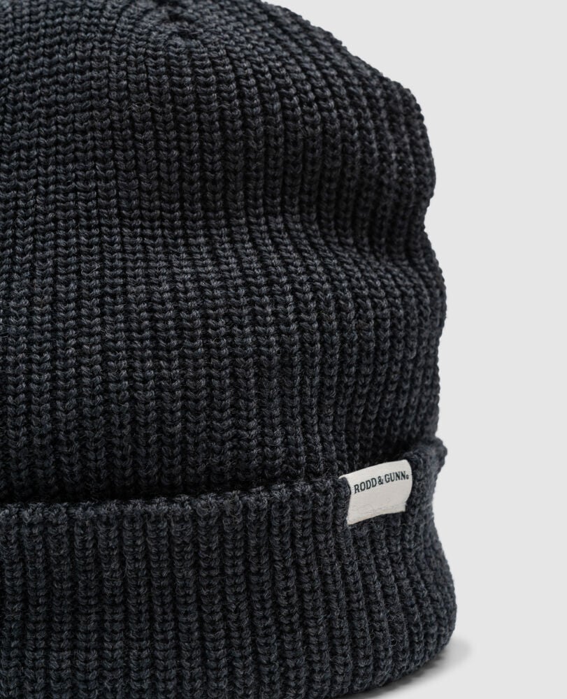 Gunn Beanie, CHARCOAL, Flat Lay