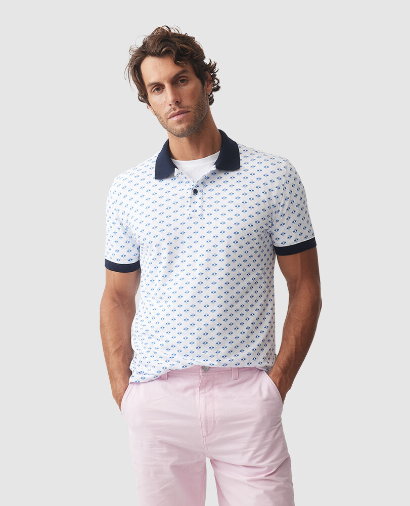 Kennedy Bay Sports Fit Polo, , Front