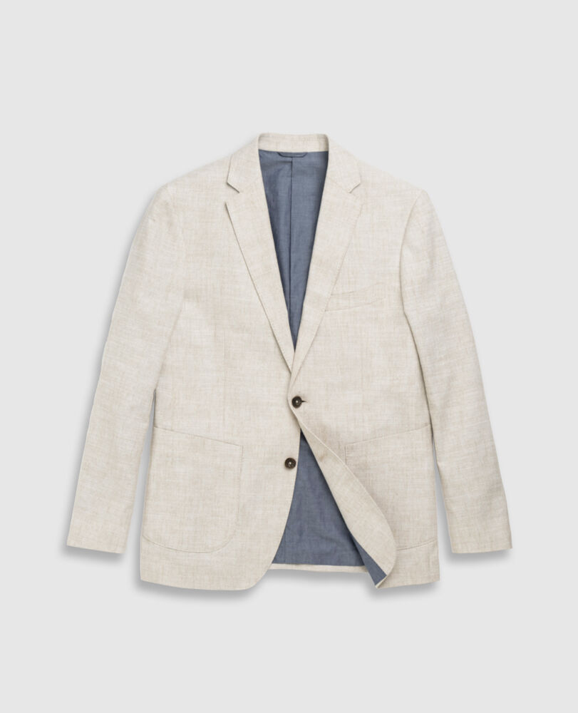 Chaslands Sports Fit Jacket · Oatmeal LG, OATMEAL, Flat Lay