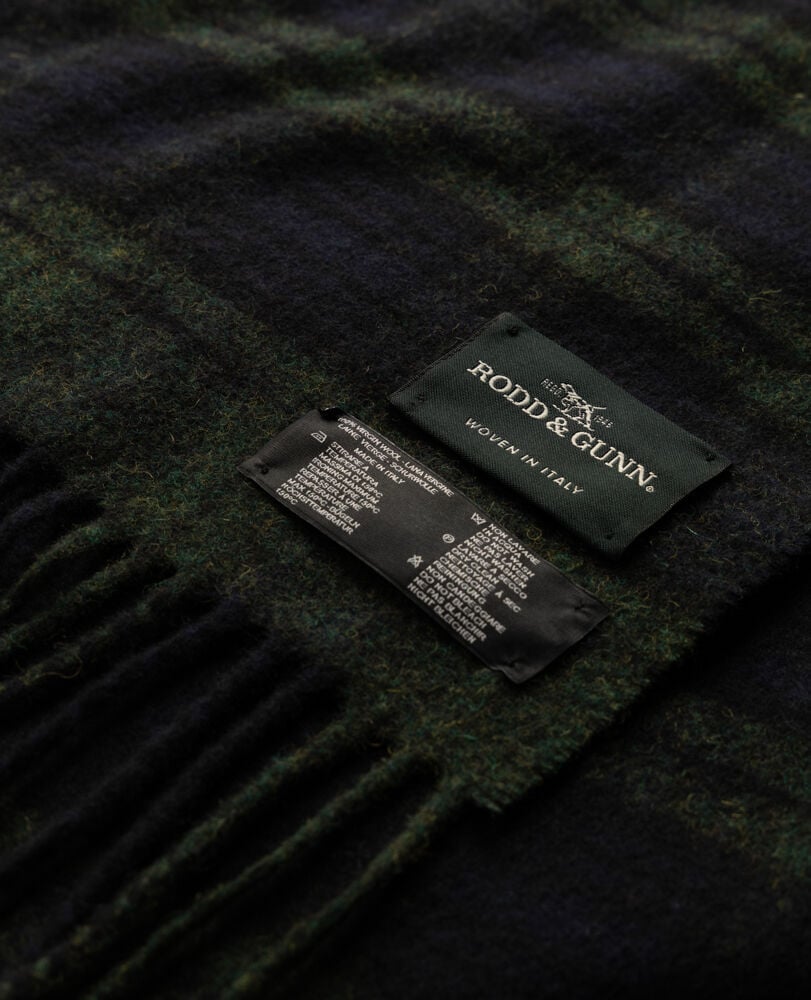 Jefferson Street Scarf, NAVY GREEN, Back