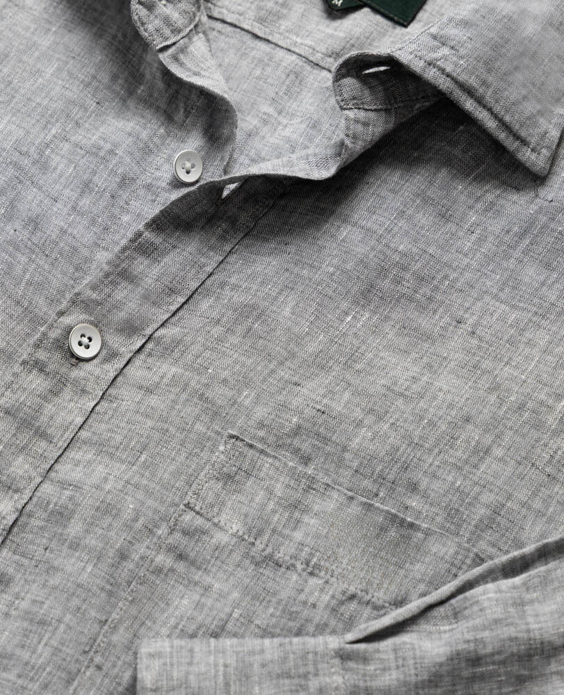 Coromandel Sports Fit Shirt, SMOKE, Detail 2