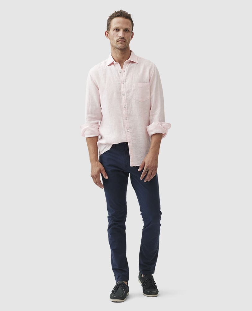 Coromandel Sports Fit Shirt, ROSEWATER, Off Front