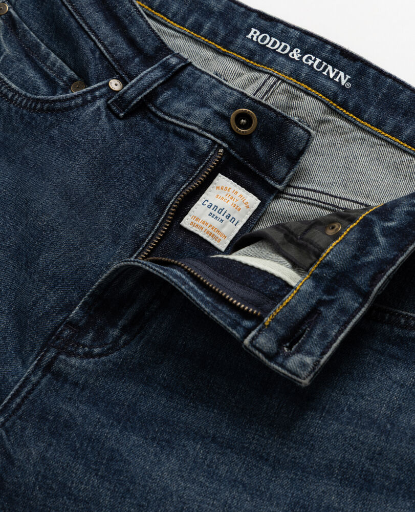 Owaka Straight Italian Denim, TRUE BLUE, Detail 2