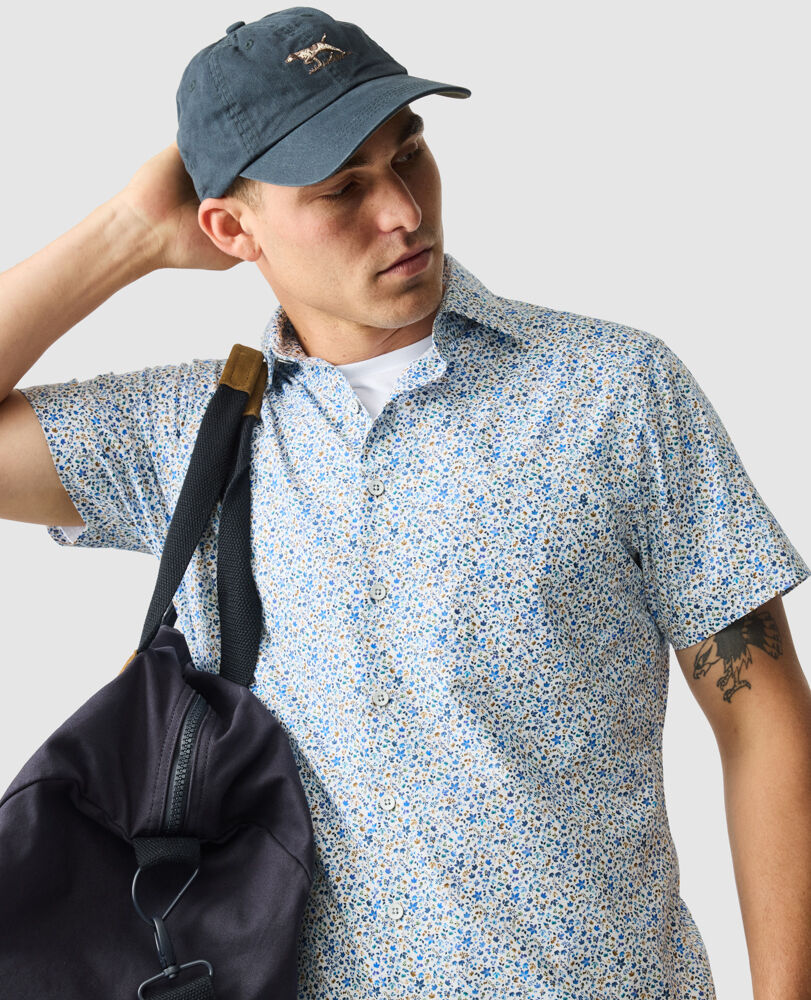 Gale Street Sports Fit Shirt, SNOW, Detail 3
