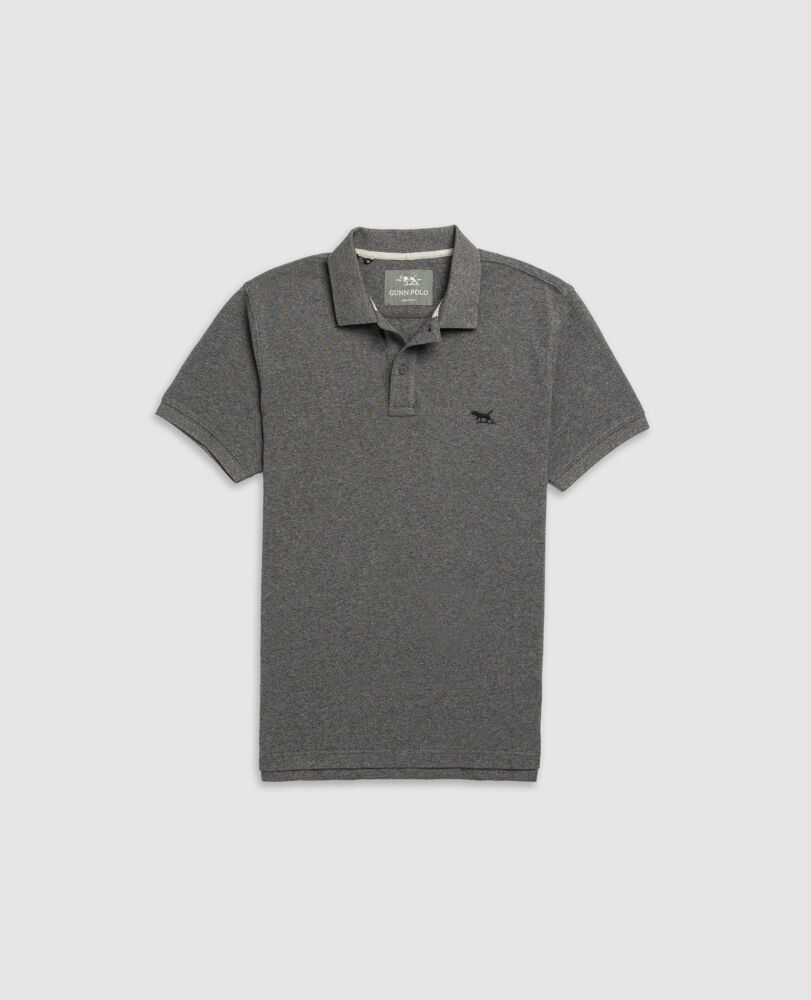 The Gunn Sports Fit Polo, TUNGSTEN, Flat Lay