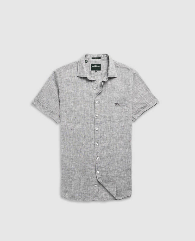 Cathedral Cove Sports Fit Shirt, SMOKE, Flat Lay