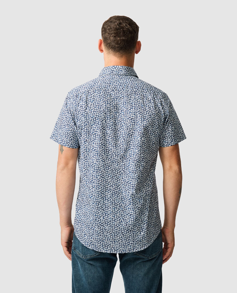 Chemise slim Bentham, BLEUET, Back