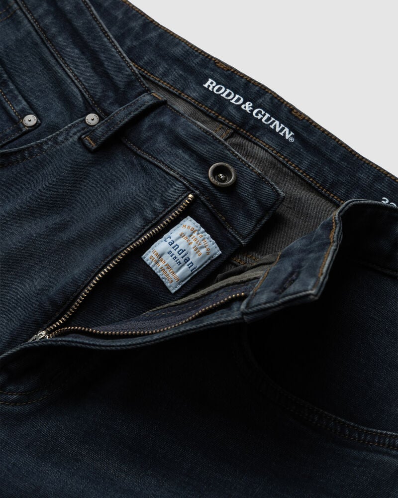 Linden Relaxed Fit Italian Denim, BLUE BLACK