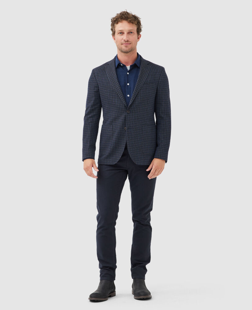 Shiell Hill Sports Fit Jacket, CAFE, Off Front