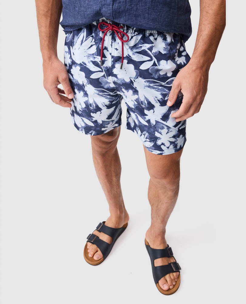 Hardinge Swim Short, INDIGO, Flat Lay