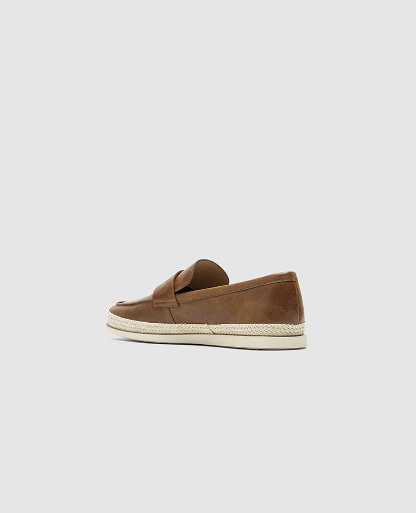 Huaraki Jute Loafer, COGNAC, Flat Lay