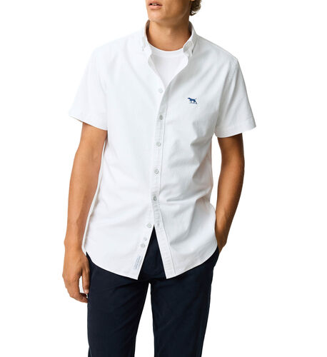 Gunn Oxford Sports Fit Shirt, BLANC