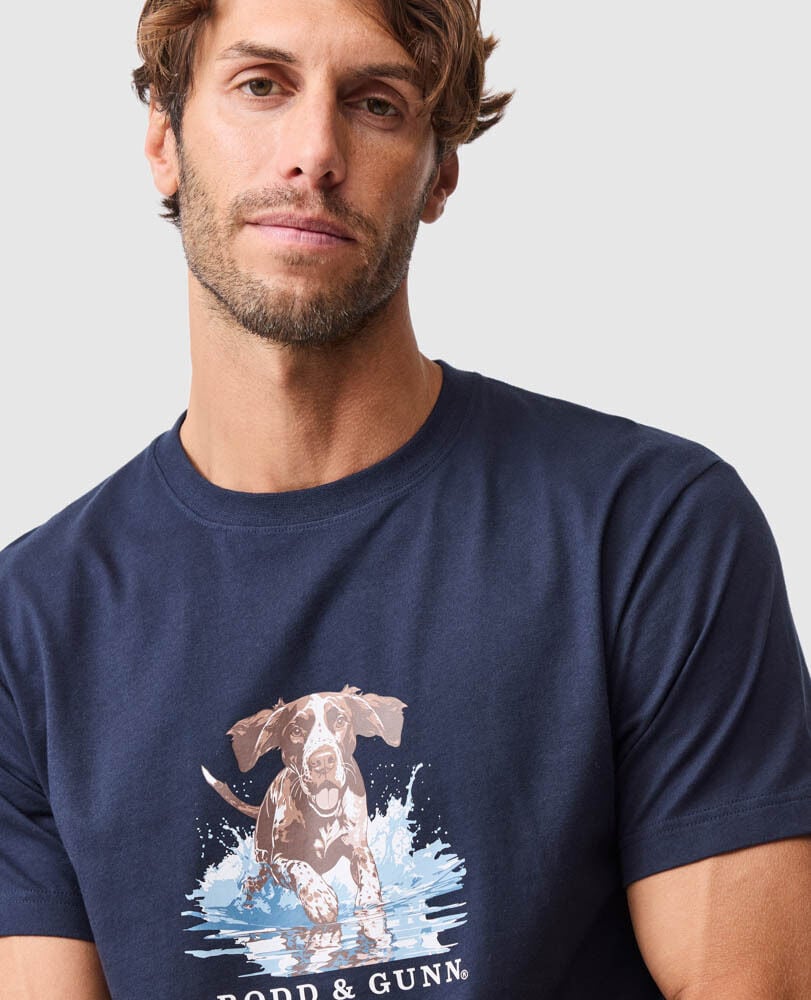 Gunner's Track T-Shirt , MIDNIGHT, Flat Lay