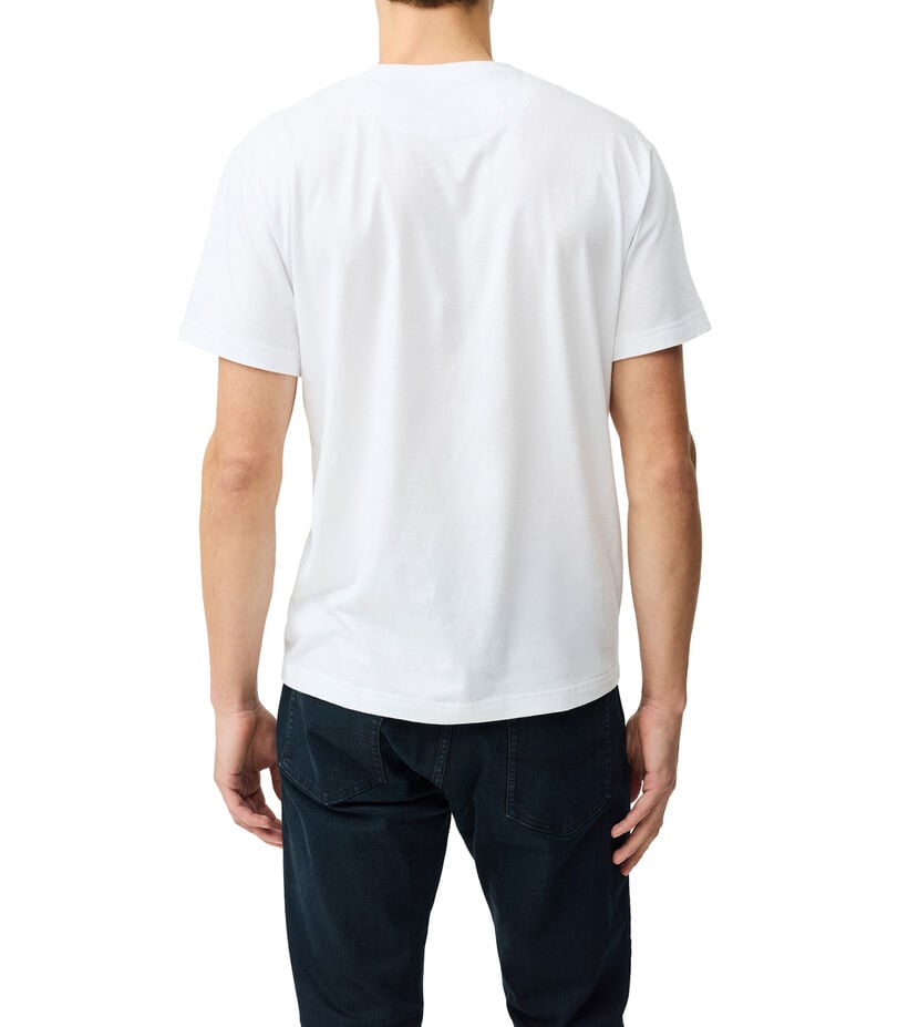 The Gunn Sports Fit Tee 2.0, SNOW, Back