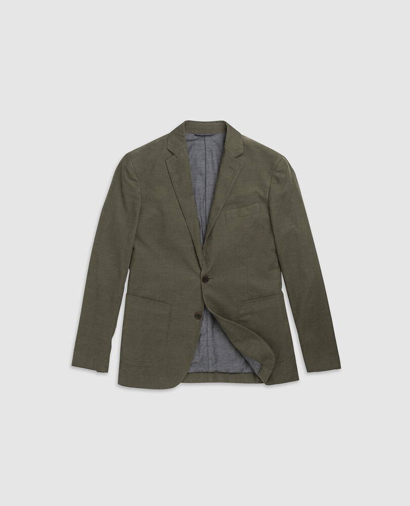 Saint Bathans Jacke mit sportlicher Passform, MOOS, Flat Lay