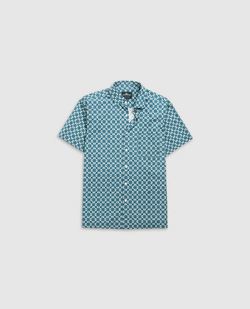 Crown Hill Shirt, BLUESTONE, Flat Lay