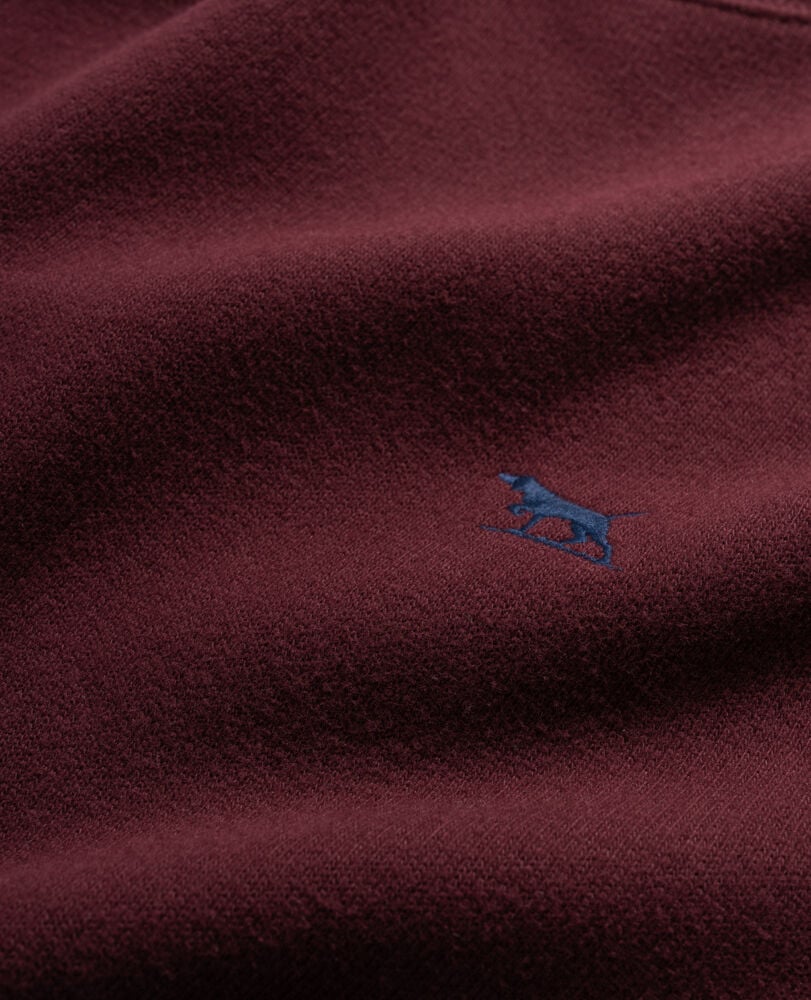 Gunn Crew Neck Sweatshirt, PORT, Detail 2